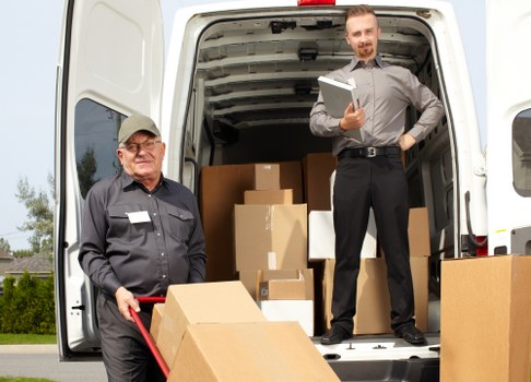Commercial moving team planning a business relocation in Wanstead