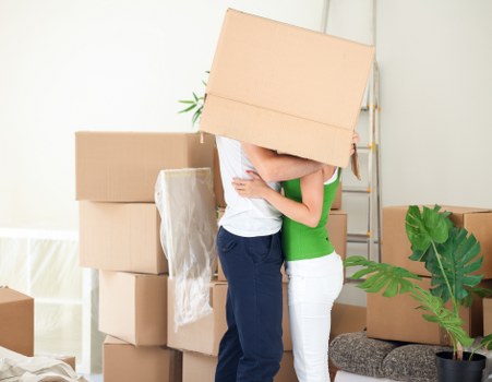Trained removal staff using proper lifting techniques