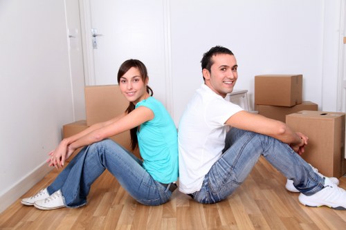 Recycling-separated furniture and materials during a Wanstead van move