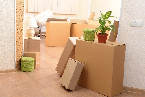 Moving crew loading commercial items near local East London premises