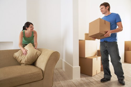 Local Wanstead removals team handling household packing and loading